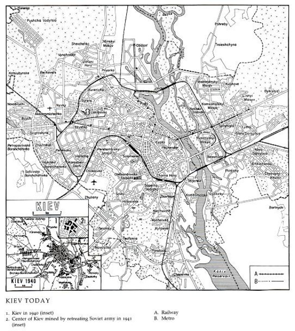 Image from entry Kyiv Map in the Internet Encyclopedia of Ukraine